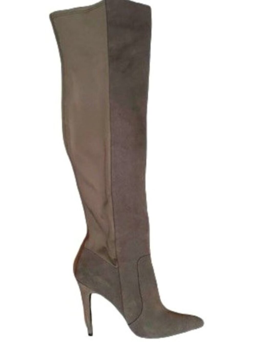 CHARLES DAVID Gray Genuine Suede 50/50 OTK Boots 8.5